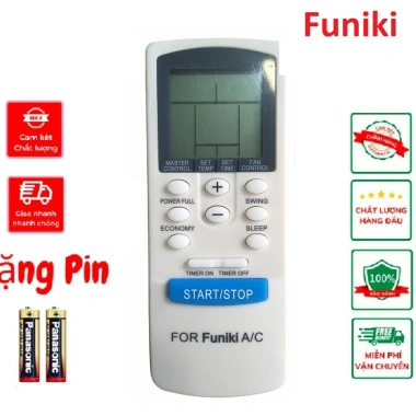 Điều khiển điều hòa FUNIKI - Remote máy lạnh Funiki hàng loại 1 bảo hành đổi trả 30 ngày