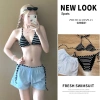 Đồ Bơi Nữ 2 Mảnh SET 3 Đỏ Sọc - Bikini Đi Biển Giá Rẻ 140k