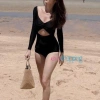 Đồ Bơi Nữ Màu Đen Siêu Cute - Váy Bikini Đi Biển Giá Rẻ Chỉ 79K! 2