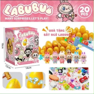Đồ Chơi Hộp Mù Đập Trứng Vàng Giảm Stress Cho Bé - Capybara, Labubu, Kuromi Giá Cực Sốc 64.900đ