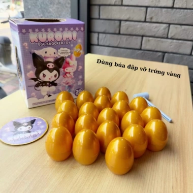 Đồ Chơi Hộp Mù Đập Trứng Vàng Giảm Stress Cho Bé - Capybara, Labubu, Kuromi Giá Cực Sốc 64.900đ