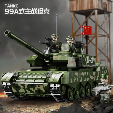 Đồ chơi lắp ráp xe tăng WWII - Mô hình quân sự hình khối, giáo dục bé trai 211k