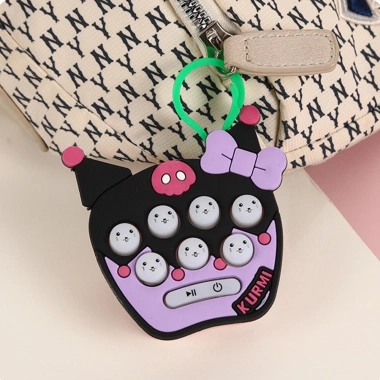 Đồ chơi móc khóa máy chơi game cầm tay mini Whack-A-Mole Pop It Bubble Fidget