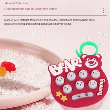 Đồ chơi móc khóa máy chơi game cầm tay mini Whack-A-Mole Pop It Bubble Fidget