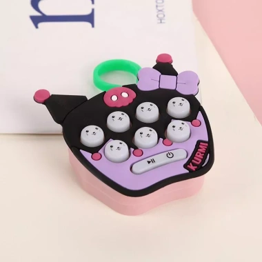 Đồ chơi móc khóa máy chơi game cầm tay mini Whack-A-Mole Pop It Bubble Fidget