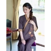 Đồ Lam Đi Chùa Nữ DL25 Màu Nâu Đậm - Pháp Phục Phật Tử Giá Rẻ 279K 5