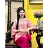 Đồ lam đi lễ chùa lụa tơ tằm cho người trung niên - sang trọng, giảm giá 380.000₫ 4