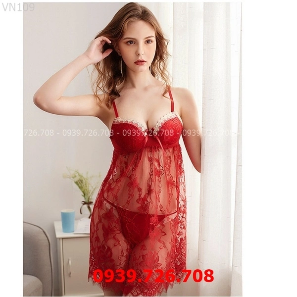 Hình ảnh sản phẩm Đồ Ngủ Ren Sexy Gợi Cảm B03 - Bộ Lót Ngủ Mặc Nhà Giảm Giá 99k