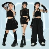 Đồ Nhảy Hip Hop Cho Bé Gái 3-14 Tuổi - Quần Áo Croptop Biểu Diễn Hiện Đại Giảm Giá