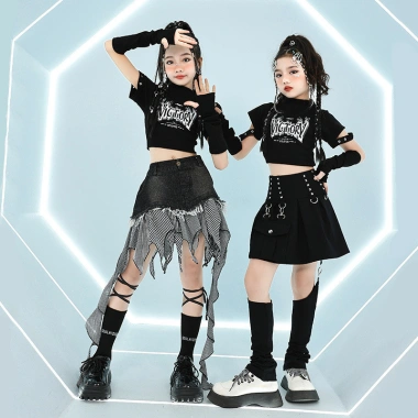 Đồ Nhảy Hip Hop Cho Bé Gái 3-14 Tuổi - Quần Áo Croptop Biểu Diễn Hiện Đại Giảm Giá 2 Đồ Nhảy Hip Hop Cho Bé Gái 3-14 Tuổi - Quần Áo Croptop Biểu Diễn Hiện Đại Giảm Giá 2