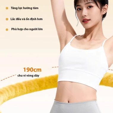 [DOL]Vòng dây lắc eo tập thể dục giảm mỡ bụng giảm cân, rope hula hoop lắc hông tập kegel gym yoga 2