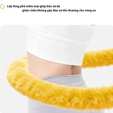 [DOL]Vòng dây lắc eo tập thể dục giảm mỡ bụng giảm cân, rope hula hoop lắc hông tập kegel gym yoga 3