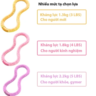 [DOL]Vòng dây lắc eo tập thể dục giảm mỡ bụng giảm cân, rope hula hoop lắc hông tập kegel gym yoga 9