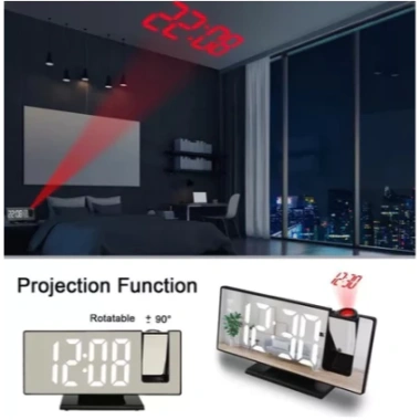 Đồng hồ LED cho bàn - Chiếu giờ lên trần, báo thức, đo nhiệt độ, chỉ 110k 7