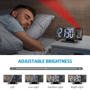 Đồng hồ LED cho bàn - Chiếu giờ lên trần, báo thức, đo nhiệt độ, chỉ 110k 9