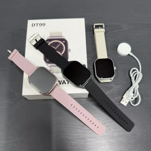 Hình ảnh sản phẩm Đồng hồ thông minh DT99, Màn Amoled, Kính cường lực, Hỗ trợ sức khoẻ, Hỗ trợ tiếng Việt - Levu01, lỗ vũ, vuabanlo