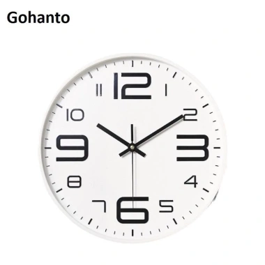 Đồng hồ treo tường GOHANTO kim trôi viền hồng - Giá 500k, mẫu sang trọng