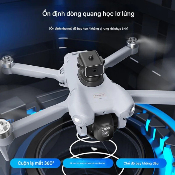 Hình ảnh sản phẩm Drone Flycam i7 pro, Máy bay điều khiển từ xa camera HD 4k điều chỉnh điện tử nhào lôn 360