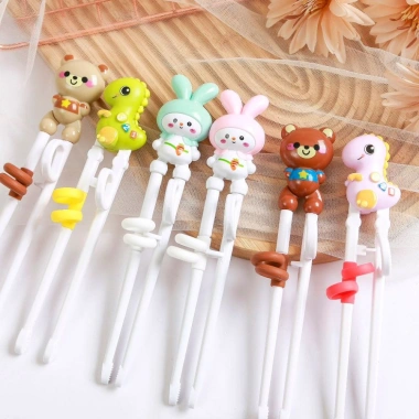 Đũa tập ăn dặm cho bé giá rẻ chỉ 14400đ - Dụng cụ tập gắp giúp bé tự ăn