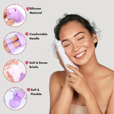 Dụng Cụ Rửa Mặt Bằng Silicon Kiểu Dáng Xỏ Ngón Tay Tiện Dụng - HICKIES LACING SYSTEM