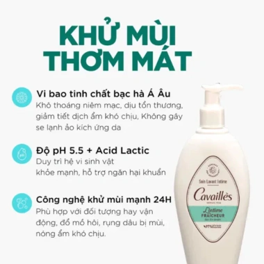 Dung Dịch Vệ Sinh Roge Cavailles Ngăn Mùi, Ngừa Khuẩn, Chống Viêm, Bảo Vệ Toàn Diện