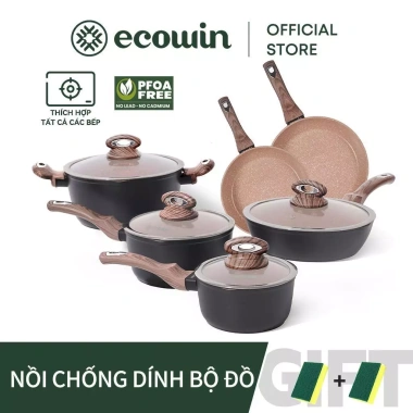 Ecowin Bộ Chảo Chồng Dính Siêu Nhẹ Cho Mọi Bếp - Giá Ưu Đãi 461.250