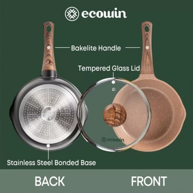 Ecowin Bộ Chảo Chồng Dính Siêu Nhẹ Cho Mọi Bếp - Giá Ưu Đãi 461.250
