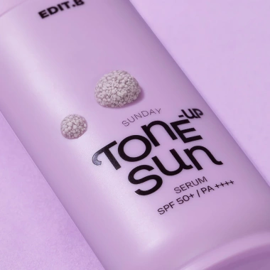 Edit.B Sunday Tone‑Up Sun Serum 55ml – Kem Dưỡng Trắng Da, Chống Nắng SPF30, Giá 509.999₫