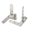 ELLSWORTH Bản lề cửa 1 đôi 270 Trục quay Thép không gỉ 3mm Nhiều lỗ, Chịu lực mạnh 10