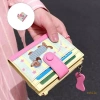 Exhila Hộp đựng thẻ tín dụng dung tích lớn Ví gấp đôi ly hợp, thiết kế nhỏ gọn