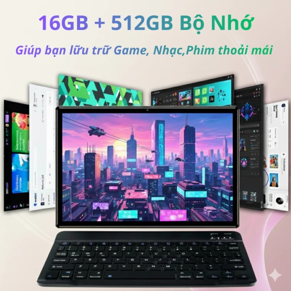 Hình ảnh sản phẩm Fujipad P17z promax 10.1" Snapdragon 888 RAM 16GB 512GB Pin 6.500mAh Tablet Sinh Viên Giải Trí Tặng Full Phụ Kiện
