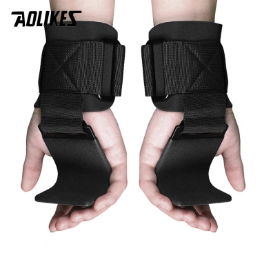 Găng Tay Tập Xà Đơn Có Móc Thép Trợ Lực - Bảo Vệ Cổ Tay Gym Kéo Xà Kéo Xô Giá Rẻ Chỉ 37000đ