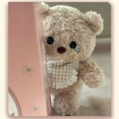 Gấu Bông Đồ Chơi Dễ Thương Khóc Gấu Nhỏ, Búp Bê Ngủ Sang Trọng, Quà Tặng Sinh Nhật Valentine