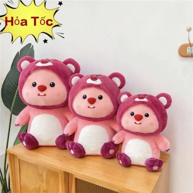 Gấu Bông Loopy Losto Cute Đáng Yêu - Cao Cấp, Nhỏ Nhắn, Dây Dâu Tây, Giá 74.240 VND