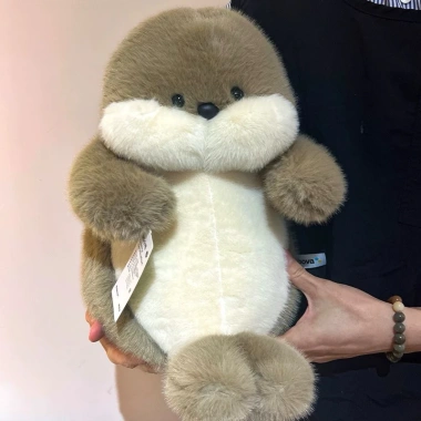 Gấu bông Rái cá má phính 40cm mịn – Bobova chính hãng, quà tặng người yêu 350k