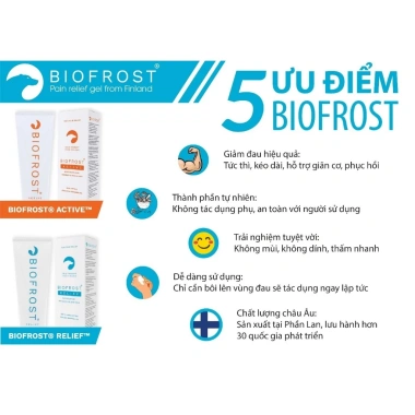 Gel Biofrost Relief giảm đau lạnh 100ml - Giảm đau, làm mát nhanh, chỉ 395.000đ 2