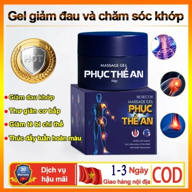 ?Gel Massage Thảo Dược Phục Thể An - Giảm Đau Khớp, Tê Bì Chân Tay Hiệu Quả | Thẩm Thấu Nhanh, An Toàn Cho Da | 50g