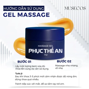 ?Gel Massage Thảo Dược Phục Thể An - Giảm Đau Khớp, Tê Bì Chân Tay Hiệu Quả | Thẩm Thấu Nhanh, An Toàn Cho Da | 50g