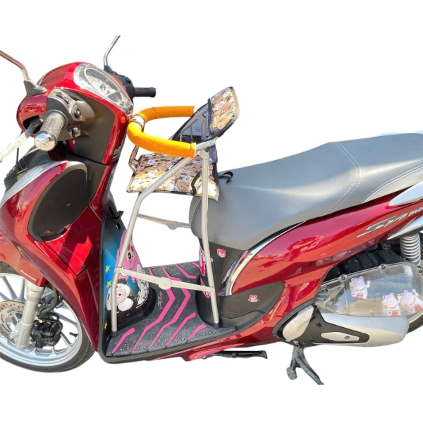 Hình ảnh sản phẩm Ghế ngồi xe tay ga SH MODE CÁC NĂM cho bé , ghế ga xếp sắt sơn tĩnh điện gấp gọn