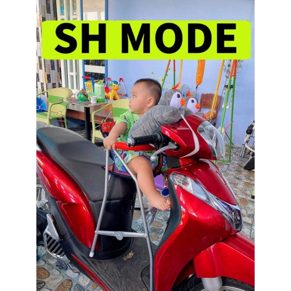Hình ảnh sản phẩm Ghế ngồi xe tay ga SH MODE CÁC NĂM cho bé , ghế ga xếp sắt sơn tĩnh điện gấp gọn