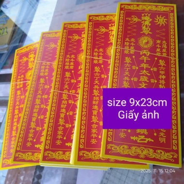 Giá sỉ 500 Thái Tuế năm 2.026 giấy ảnh loại đẹp