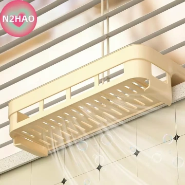 Giá thoát nước nhà bếp N2HAO đa năng, giỏ khăn lau bát đĩa, giá đựng gia vị - 145k