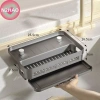 Giá thoát nước nhà bếp N2HAO đa năng, giỏ khăn lau bát đĩa, giá đựng gia vị - 145k 9