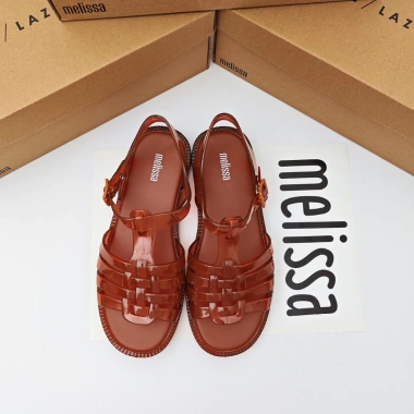 Giày Melissa Lu La Mã mới Dép dệt phẳng 4