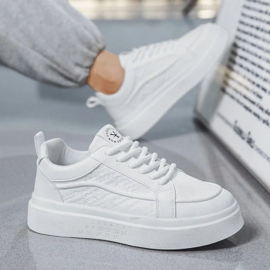 Giày Nam Sneakers MQ30 Thể Thao Full Trắng Đen Đế Cao 5cm Hàn Quốc Giá 239.000đ 4