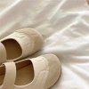 Giày Sandal Nữ Đế Bằng Chống Trơn Thiết Kế Basic Quai Dán Tiện Lợi Giá Rẻ Chỉ 299k 5