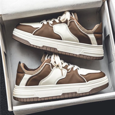 Giày Sneaker Nam Đế Tăng Chiều Cao Thời Trang Hai Màu Đen Nâu Giá Ưu Đãi 3