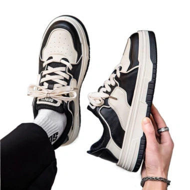 Giày Sneaker Nam Đế Tăng Chiều Cao Thời Trang Hai Màu Đen Nâu Giá Ưu Đãi 5