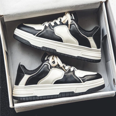Giày Sneaker Nam Đế Tăng Chiều Cao Thời Trang Hai Màu Đen Nâu Giá Ưu Đãi 6