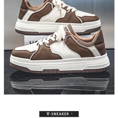Giày Sneaker Nam Đế Tăng Chiều Cao Thời Trang Hai Màu Đen Nâu Giá Ưu Đãi 10